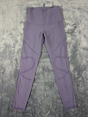 Fanka Women's Size Medium Purple Body Sculpt 3 Pocketful Leggings, Workout, 1425